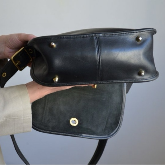 COACH Vintage Stewardess Bag glovetanned leather converts shoulder to crossbody - Picture 5 of 16